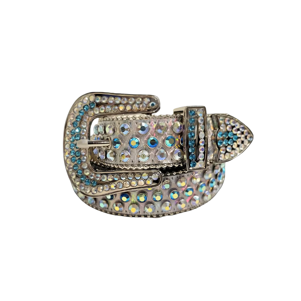 KOYA Diamond Belt in silver — signature statement belt
