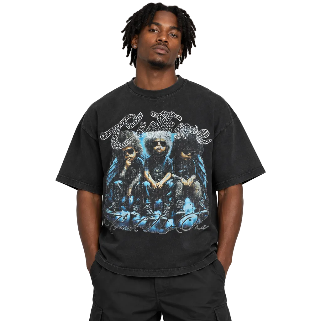 KOYA Culture Heavyweight Tee in black — 100% heavyweight cotton graphic tee