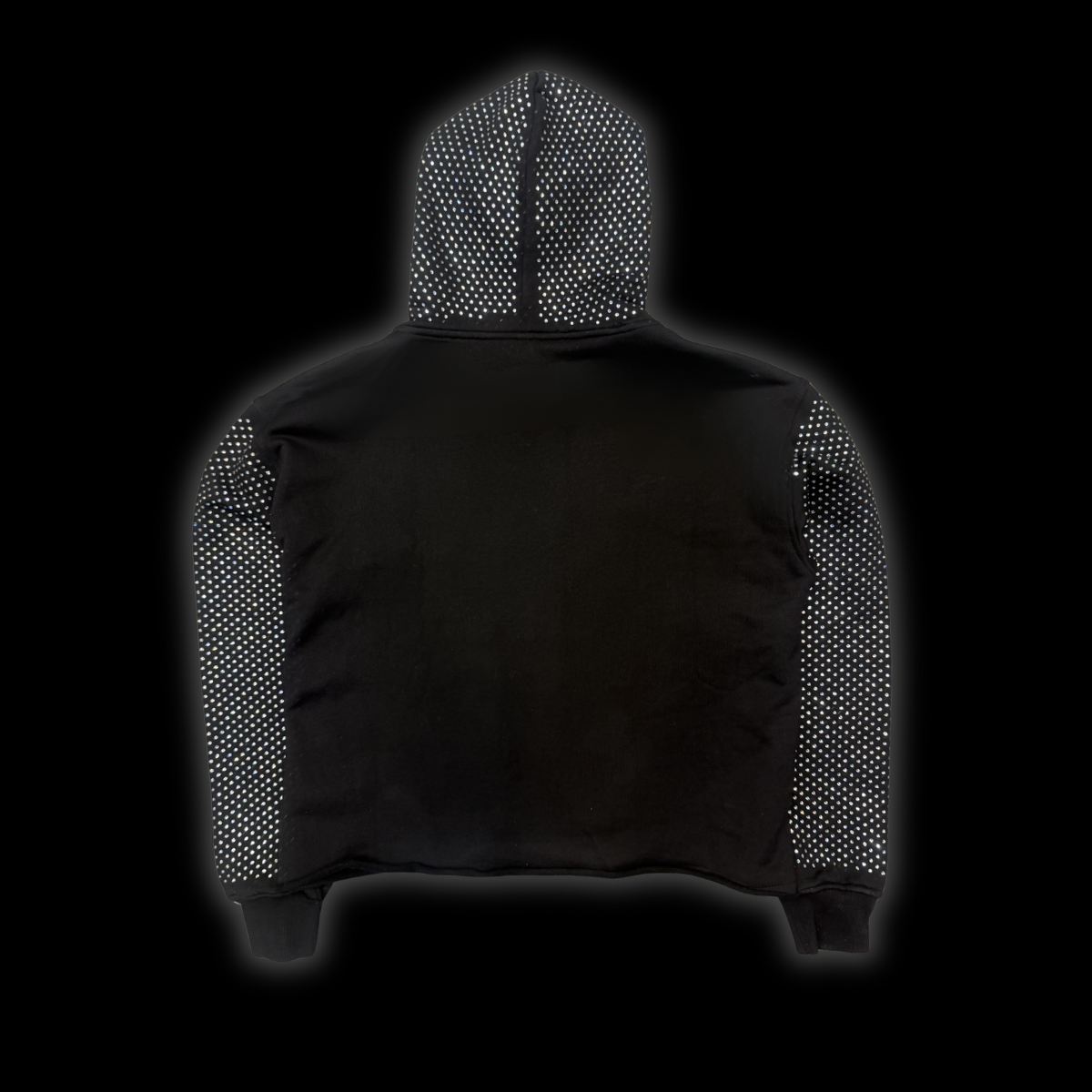 APPLIQUE HOODIE - [BLACK]