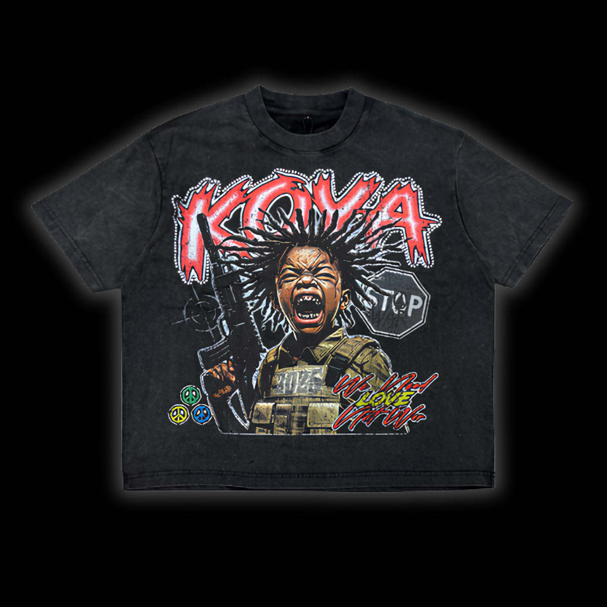 WAR HEAVYWEIGHT TEE - [BLACK]