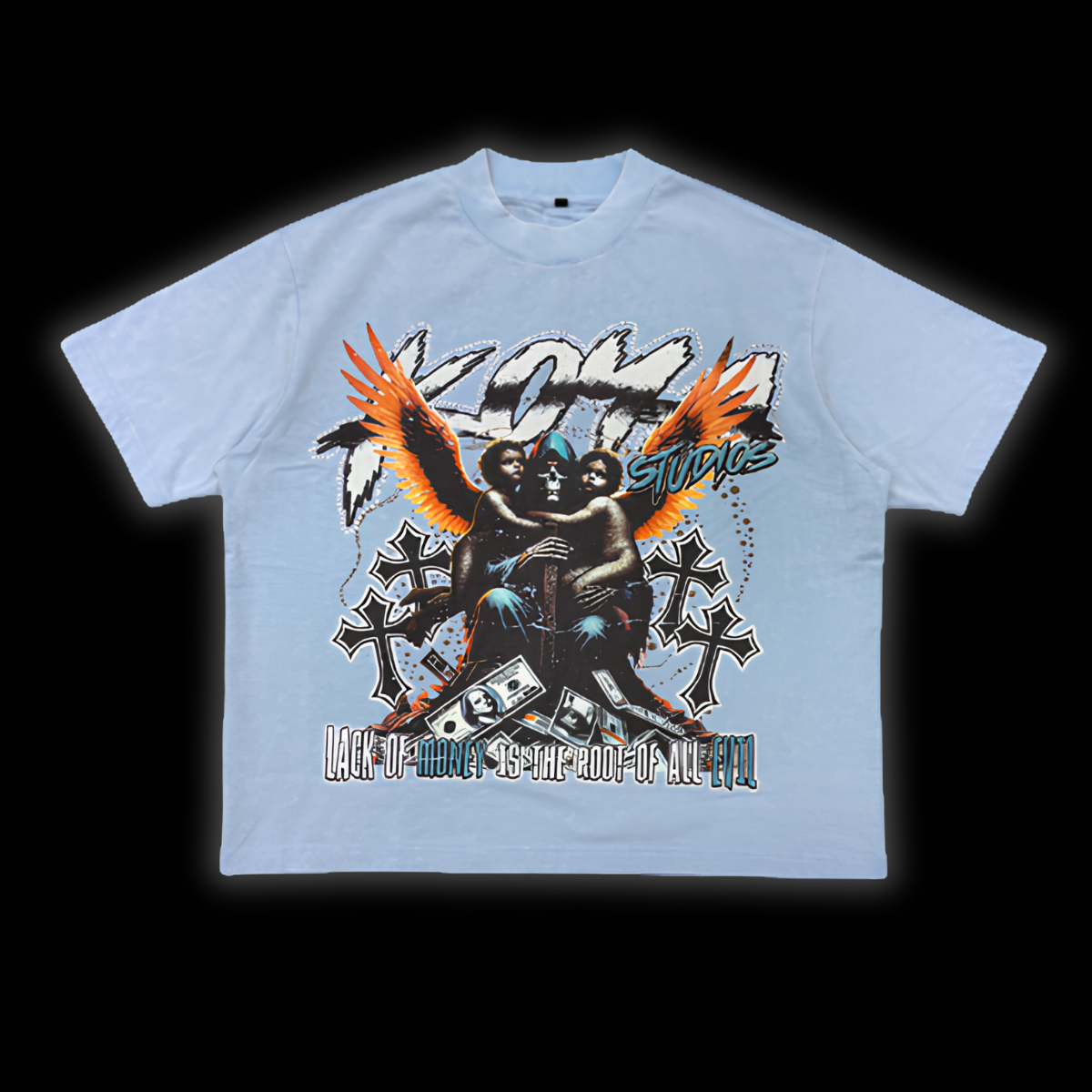 EVIL HEAVYWEIGHT TEE - [BLUE]
